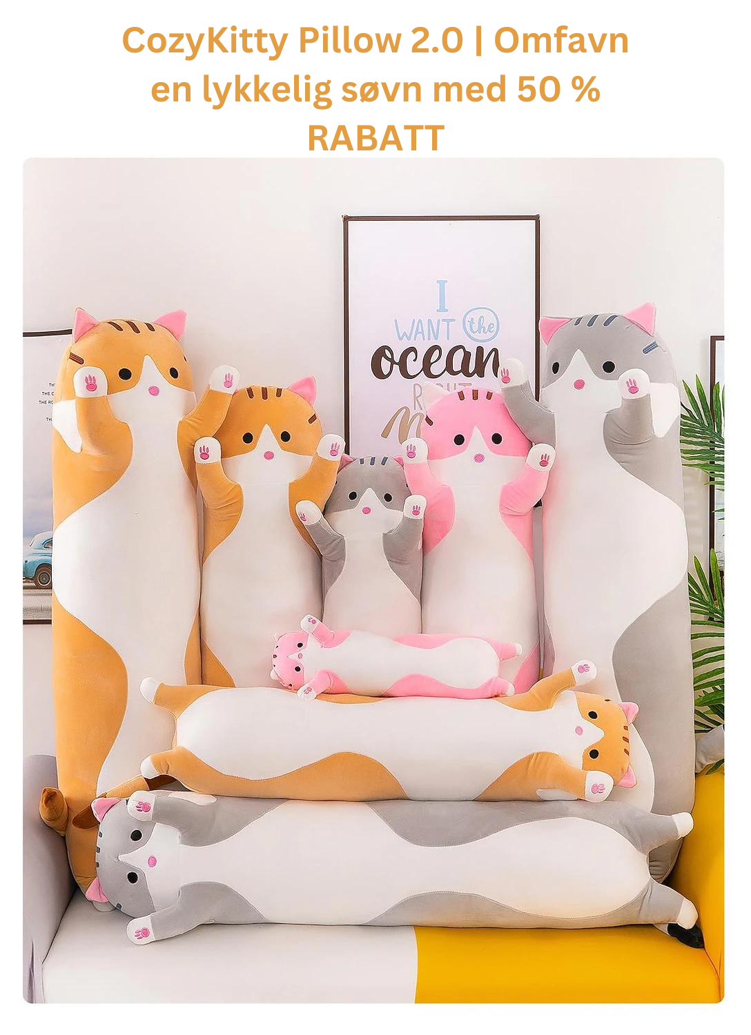 CozyKitty Pillow 2.0 | Omfavn En Lykkelig Søvn Med 50 % RABATT